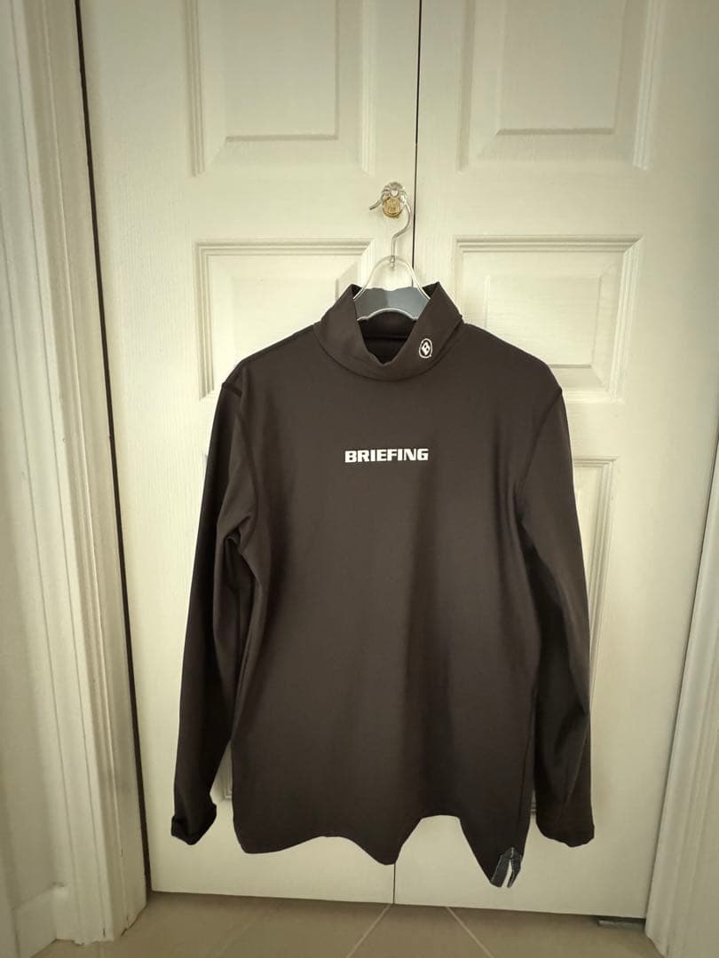 BRIEFING ダークグレー ハイネックシャツ