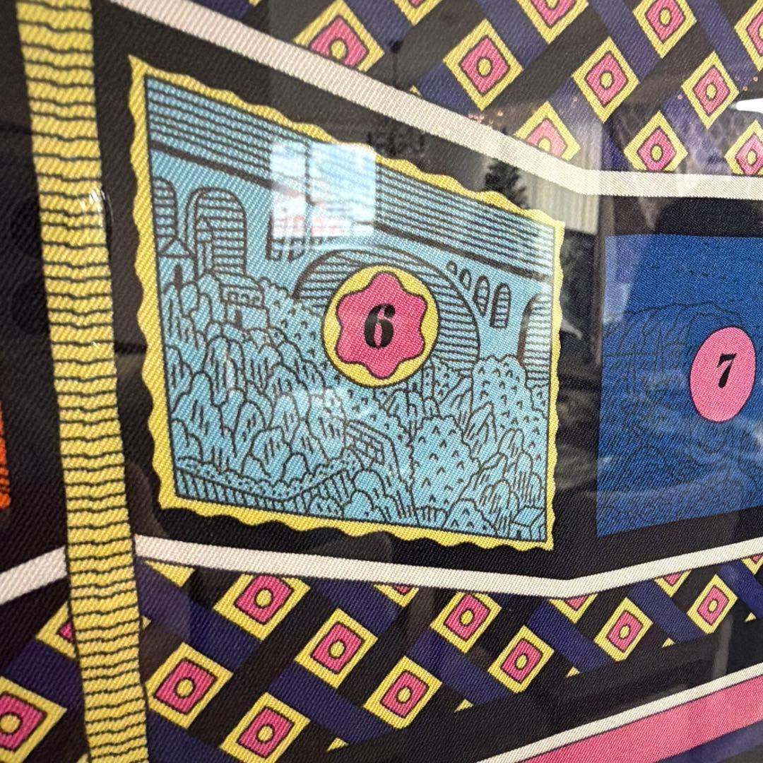 niko さま用　エルメス　額装63マスの世界旅行　カレ90 インテリア