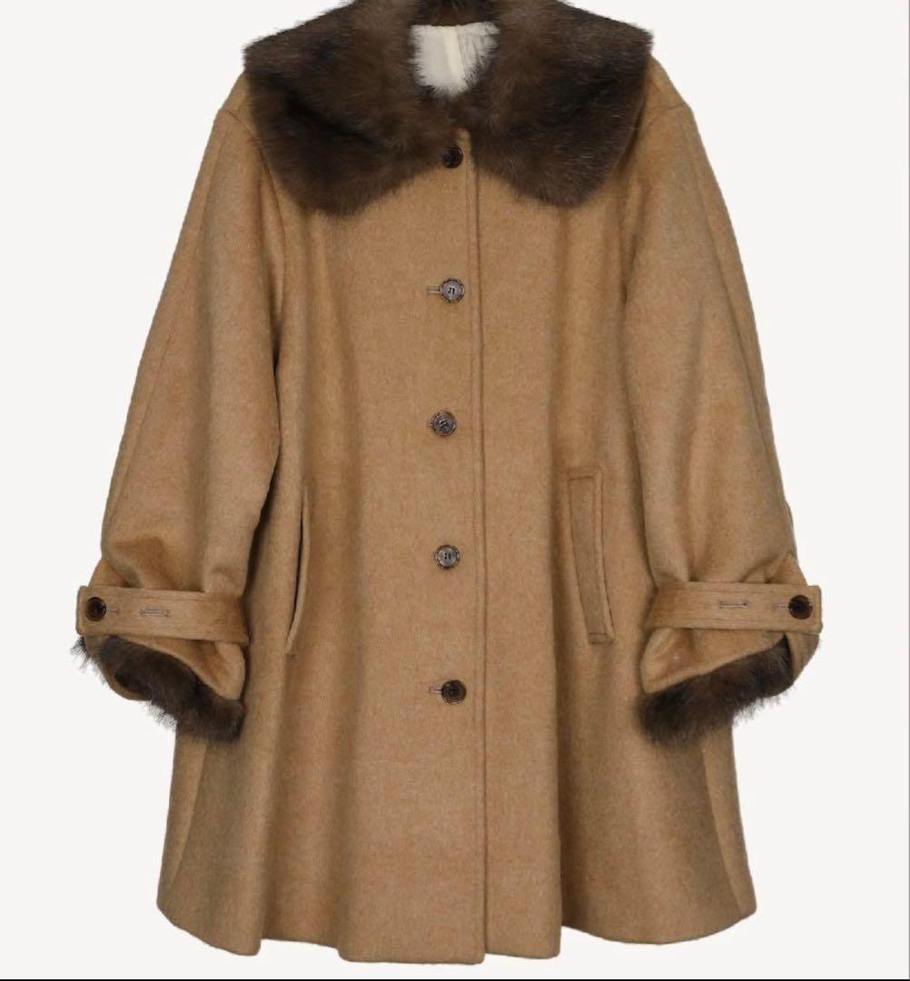 ジャケット・アウター Acka. fur flare middle coat size1