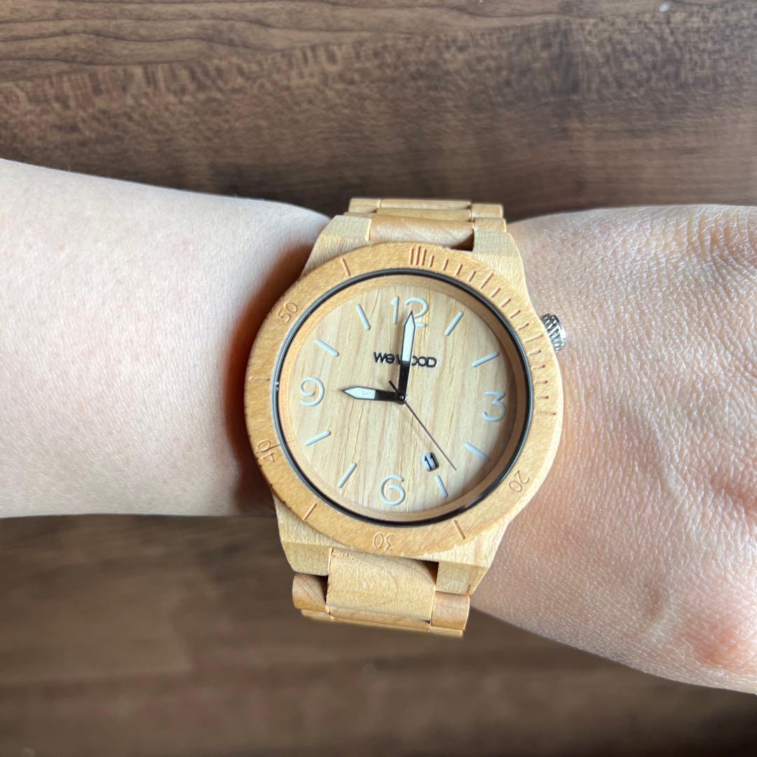 ウィーウッド　腕時計　美品　木腕時計