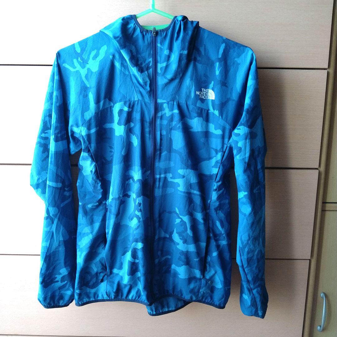 THE NORTH FACE 青迷彩 M ウィンドブレーカー