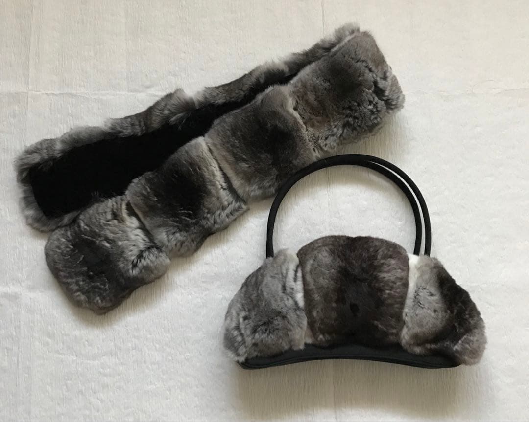 FOXEY フォクシー　上質なチンチラのティペットとバッグのセット