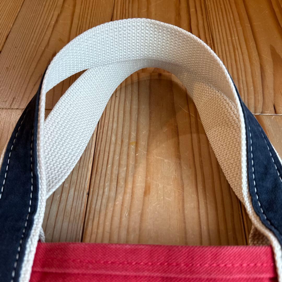 【レア＆極美品】sita paranticaキャンバストートLレッド×ネイビー☆