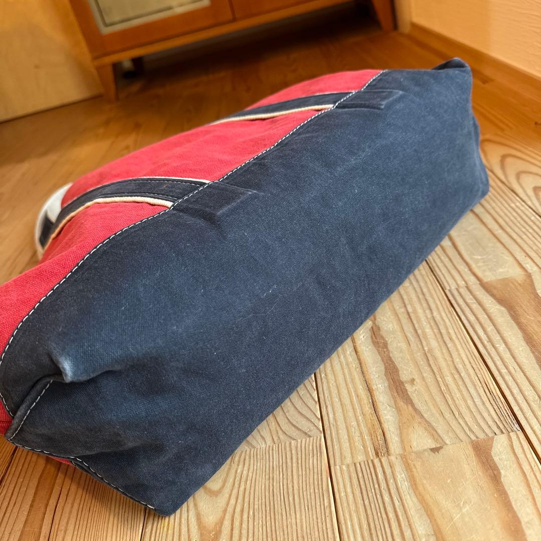 【レア＆極美品】sita paranticaキャンバストートLレッド×ネイビー☆