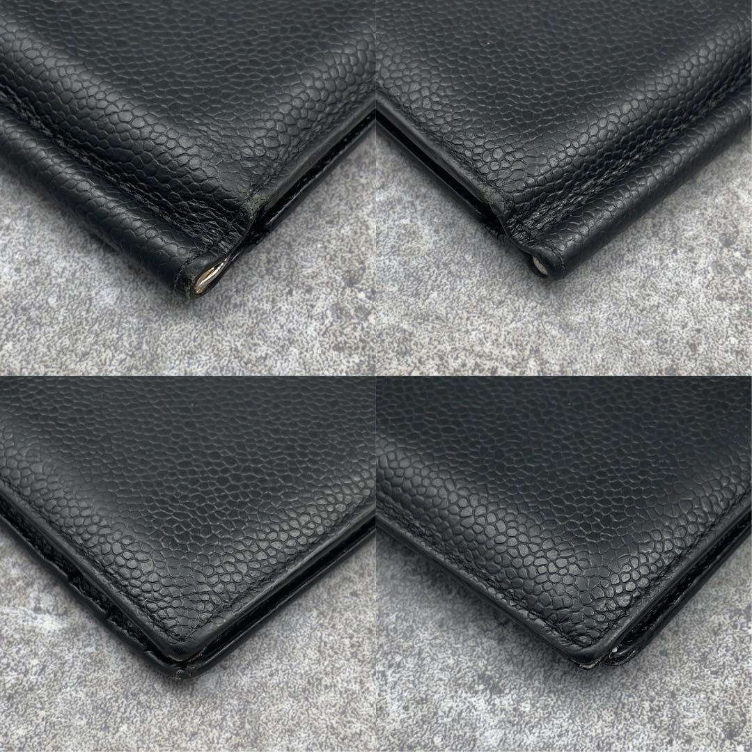 【美品】トムブラウン　折財布 トリコロール　黒　ブラック　クリップ付き