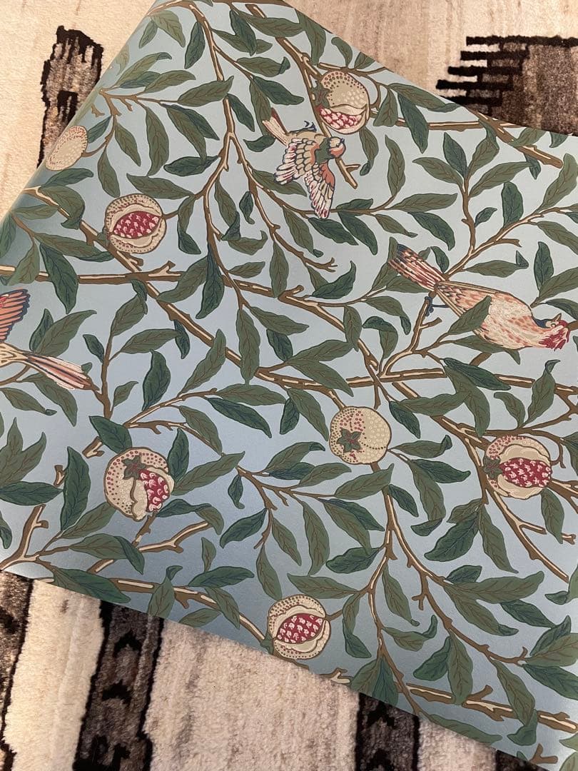 ウィリアムモリス 壁紙 鳥とザクロ 壁紙 ウォールペーパー クロス イギリス製