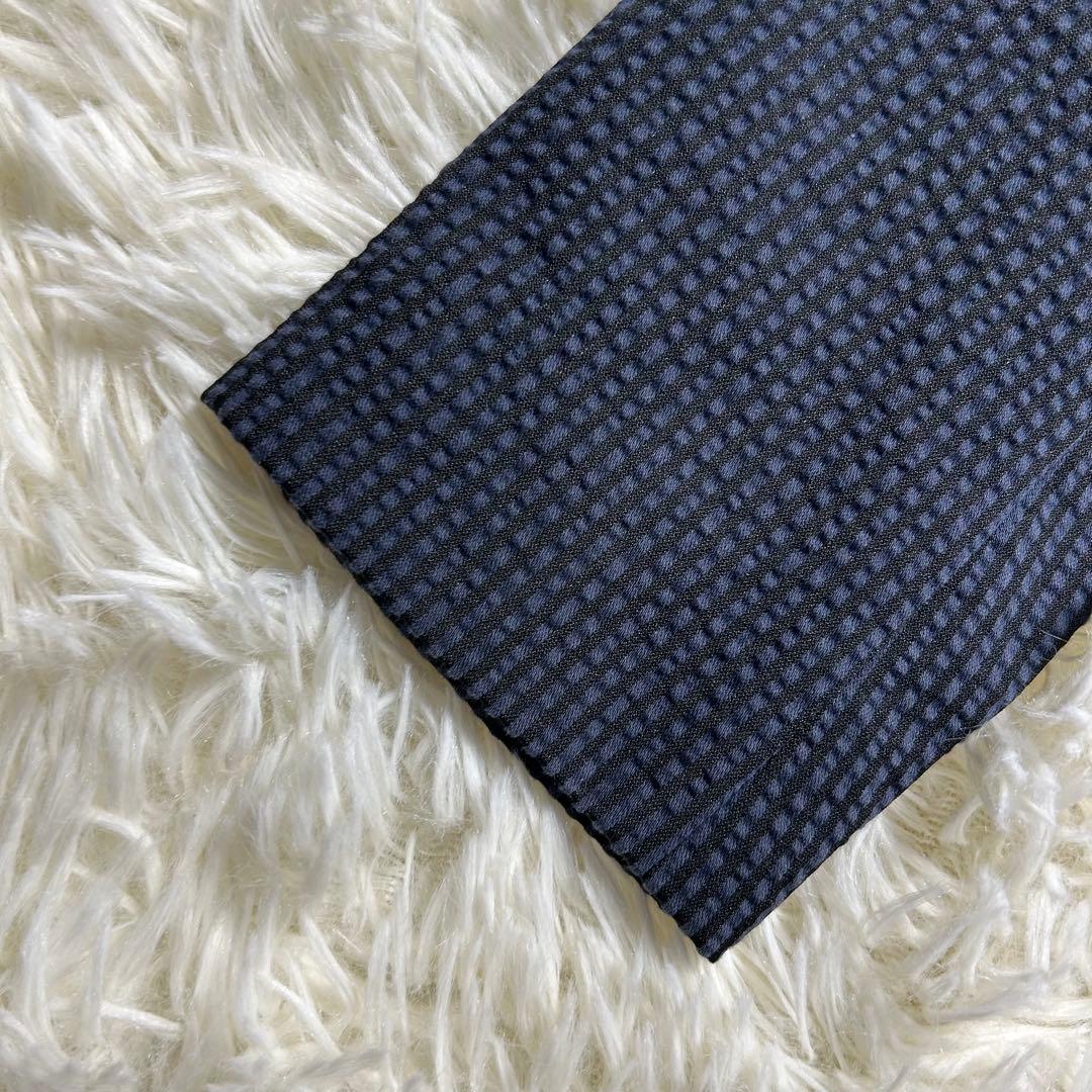 グリーンレーベルリラクシング シアサッカー パンツスーツ セットアップ ネイビー