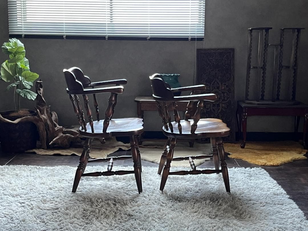 信濃の晃　追加2脚　飛騨産業 キャプテンチェア IH