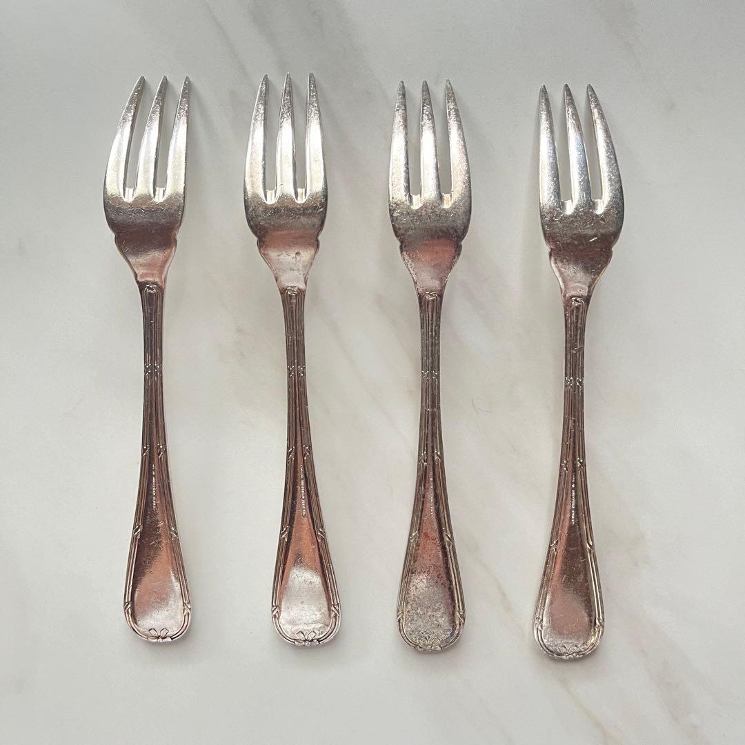 値下げ❗️クリストフル フランス アンティーク ヴィンテージ フォーク4本set