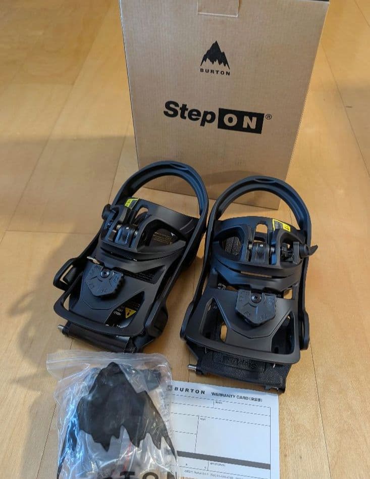 メンズ　バートン ステップオン スプリット バインディング　ブラック　S