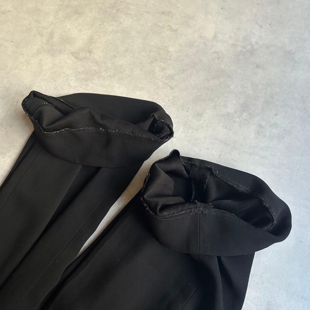 カレンソロジー 24AW サスペンダー付きタックパンツ フルレングス 黒