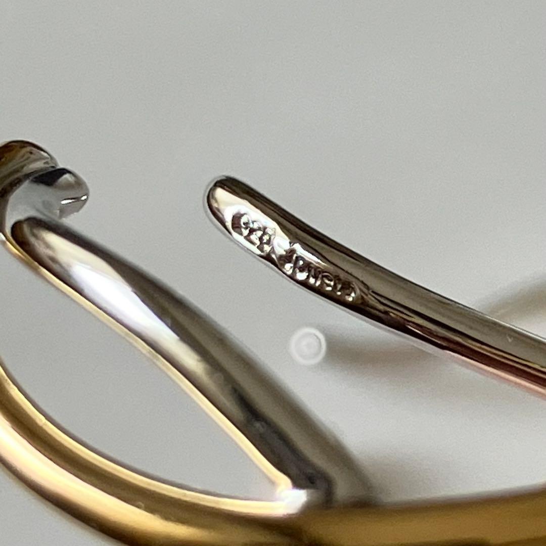 K　 極美品 Jouete ジュエッテ ウェアリングクロスコンビカラーシル