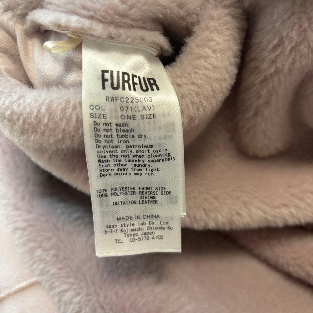 furfurの可愛いファーダッフルコート