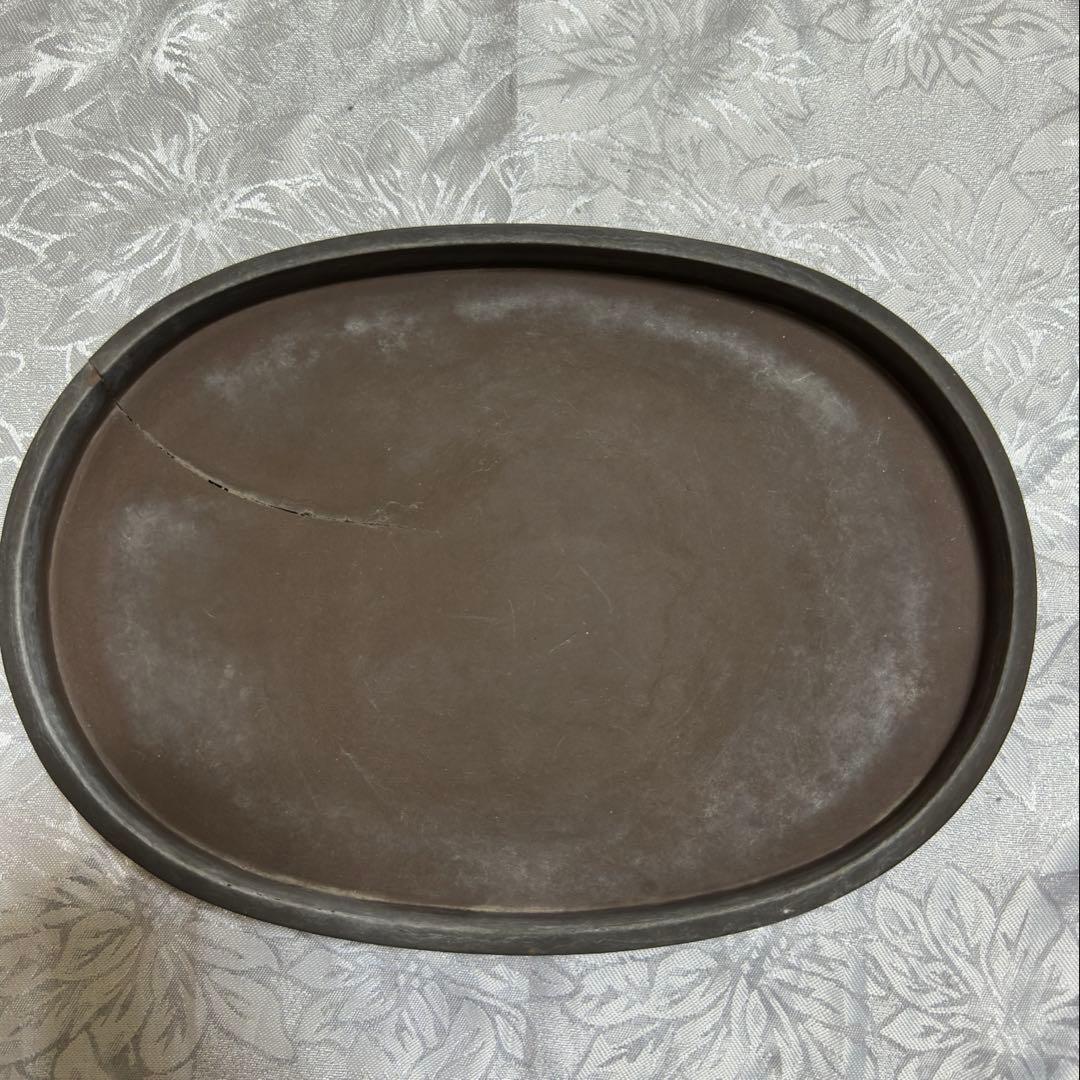 鉢　盆栽鉢？　陶器　中国　落款あり