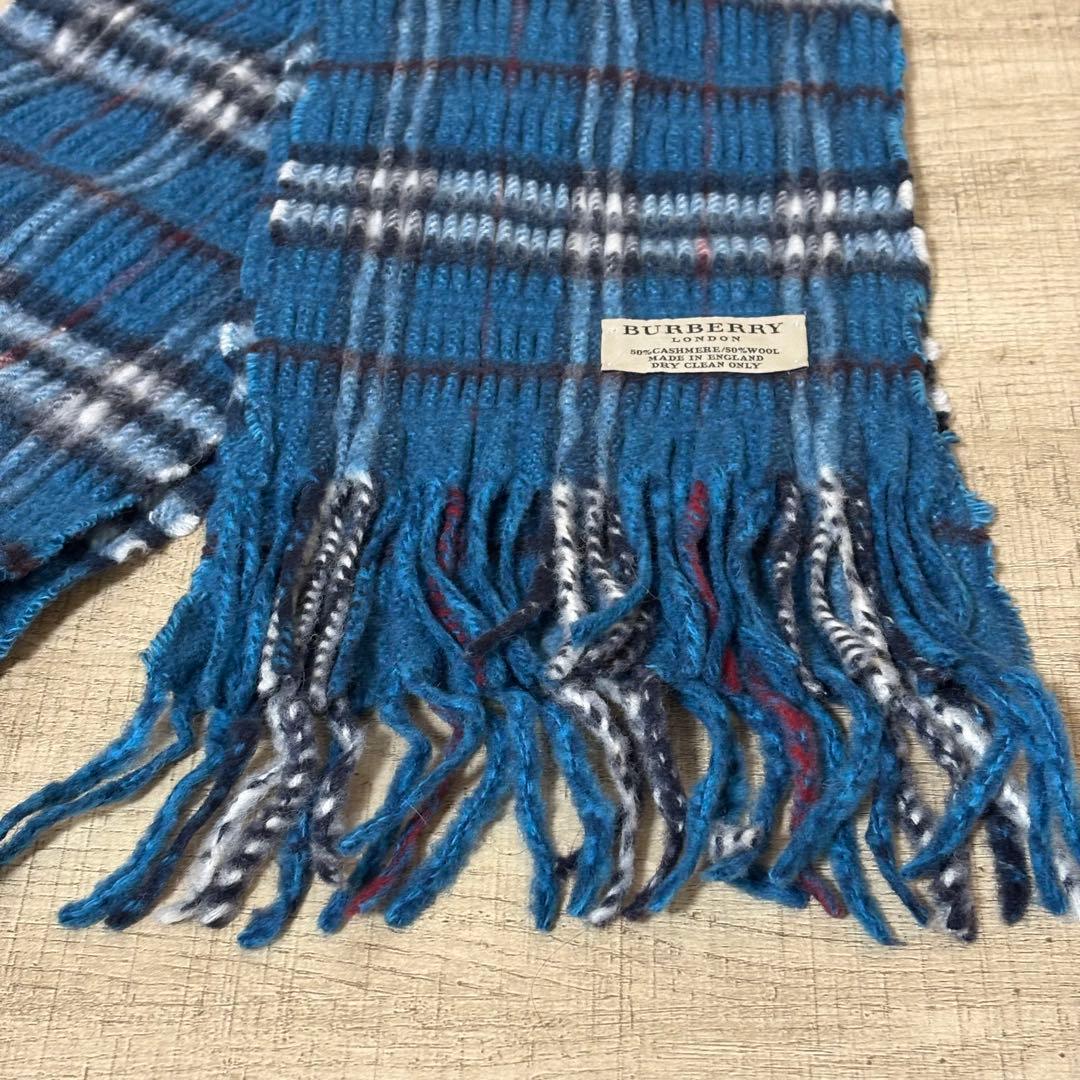 BURBERRY LONDON カシミヤ ウール混 ノバチェック ストール