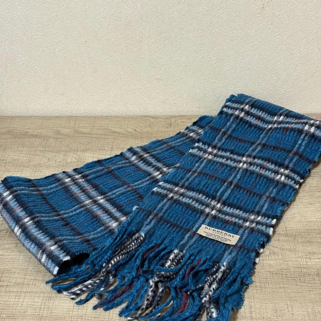 BURBERRY LONDON カシミヤ ウール混 ノバチェック ストール