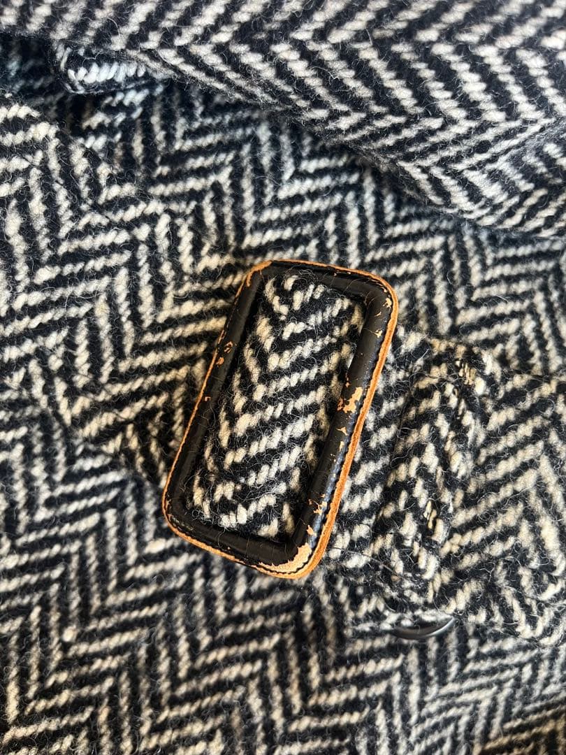 t*s様 バーバリー 一枚袖 ヘリンボーン コート ツイード ダブル コート 英