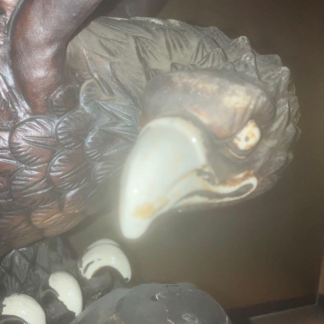 【超特級呪物】運気を鷲づかみする自由と成功の象徴　九谷焼　鷲のシンボル像　縁起物