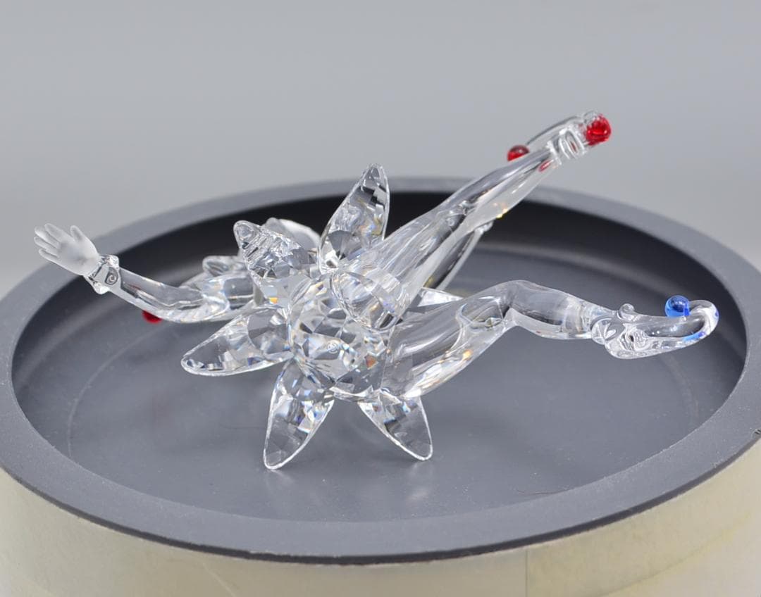 おとぎ話の道化師　スワロフスキー　高さ5.5ｃｍ　クリスタル　箱付き　絶版