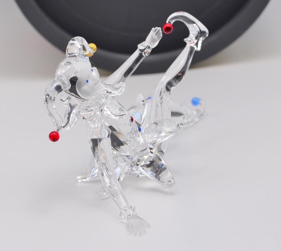 おとぎ話の道化師　スワロフスキー　高さ5.5ｃｍ　クリスタル　箱付き　絶版