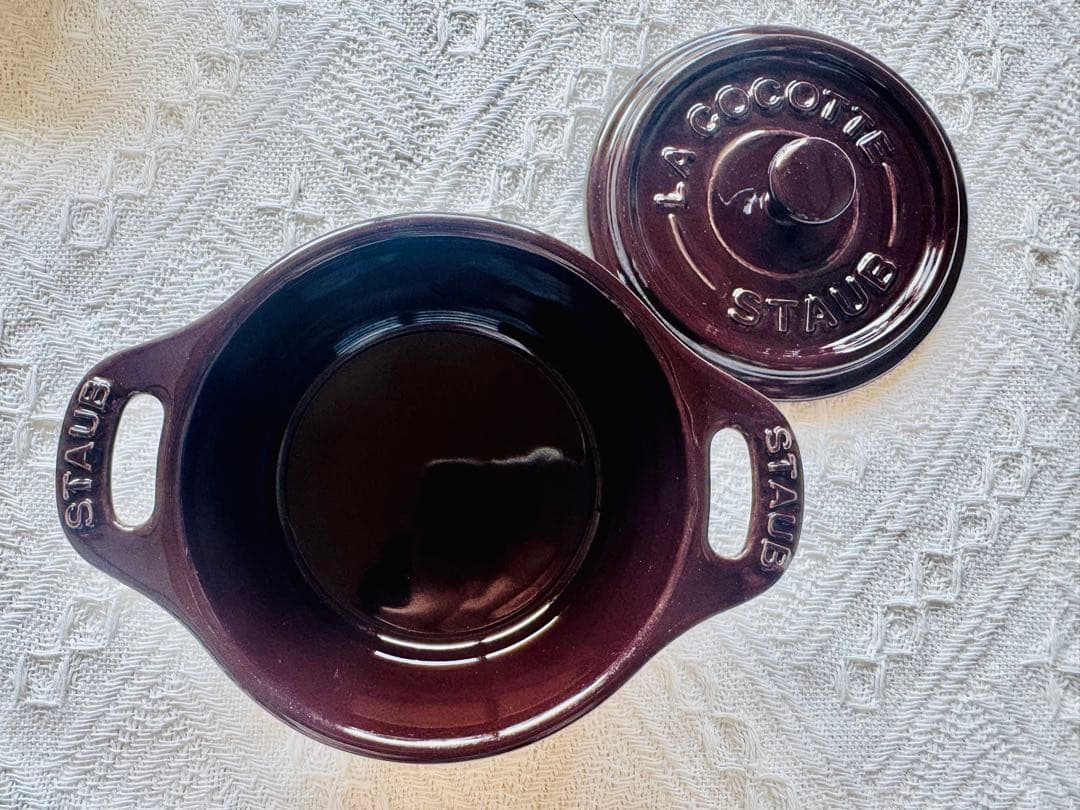 staub ストウブ 稀少 ナス 11cm&10cm セット