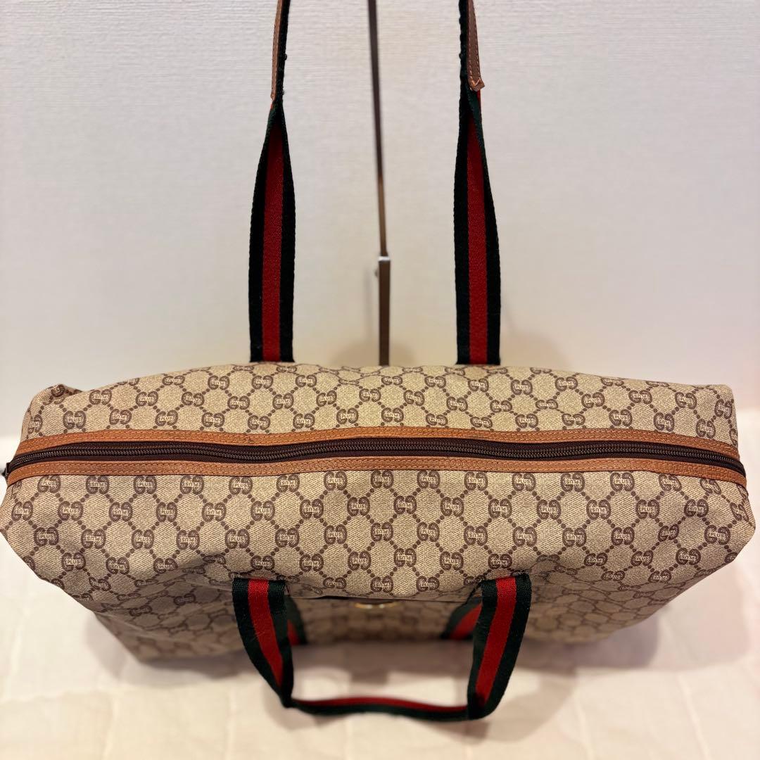 【良品】GUCCI グッチ GG ボストンバッグ プラス オールドグッチ