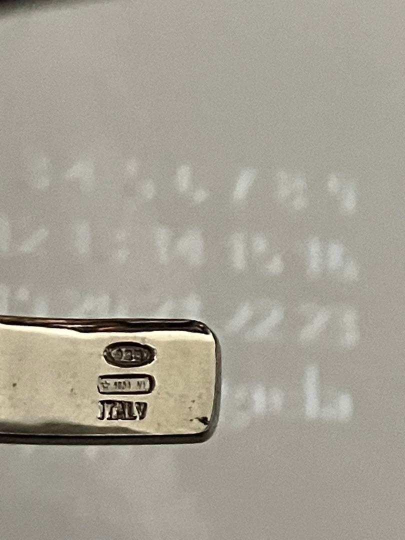 メゾンマルジェラ　ナンバーシルバーバングル　ブレスレット