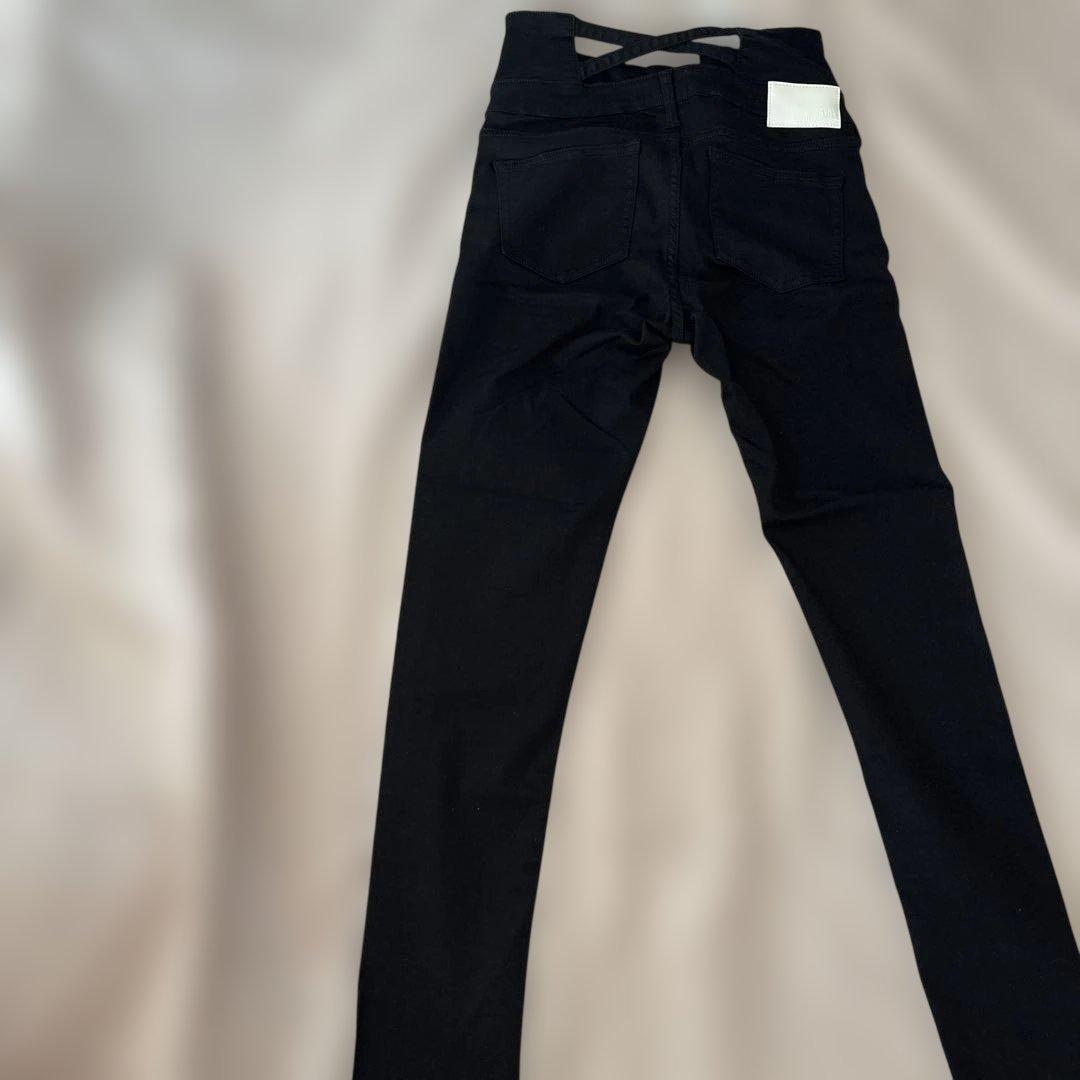 水木♪早く売りたい最低価格頑張りました！ ハイウエストウエストクロススキニ