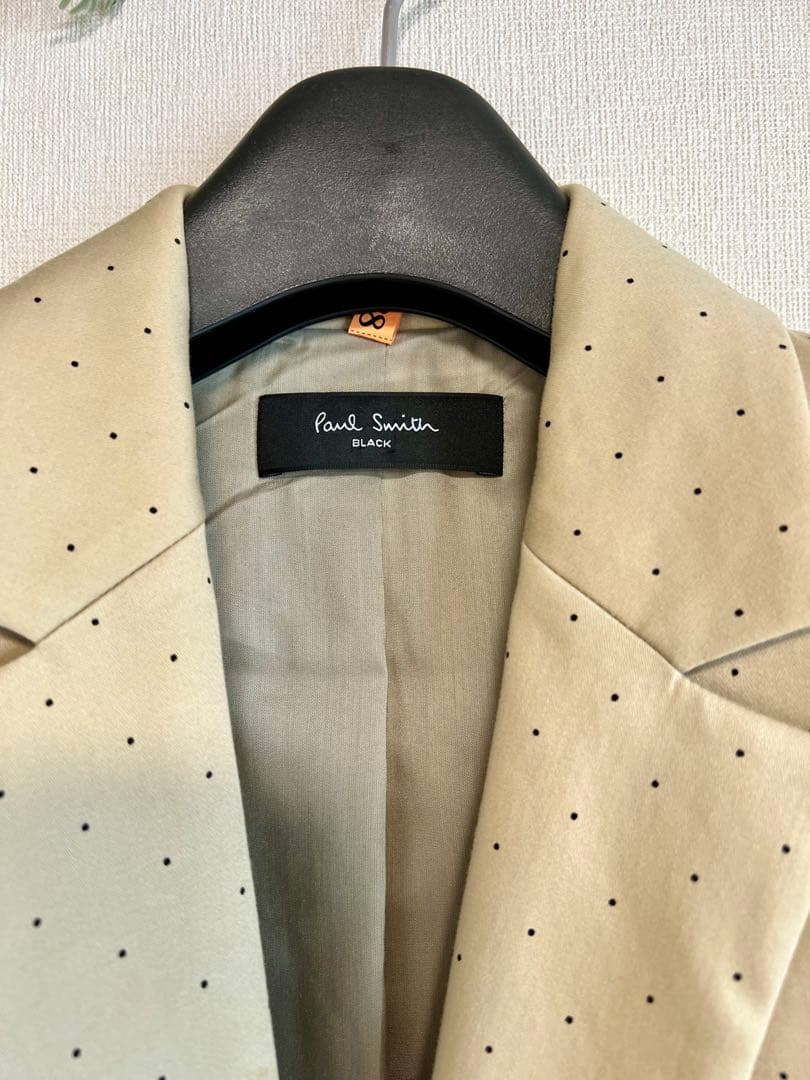 【希少】Paul Smith ポールスミス ベージュ ドット柄 上下スーツ 9号