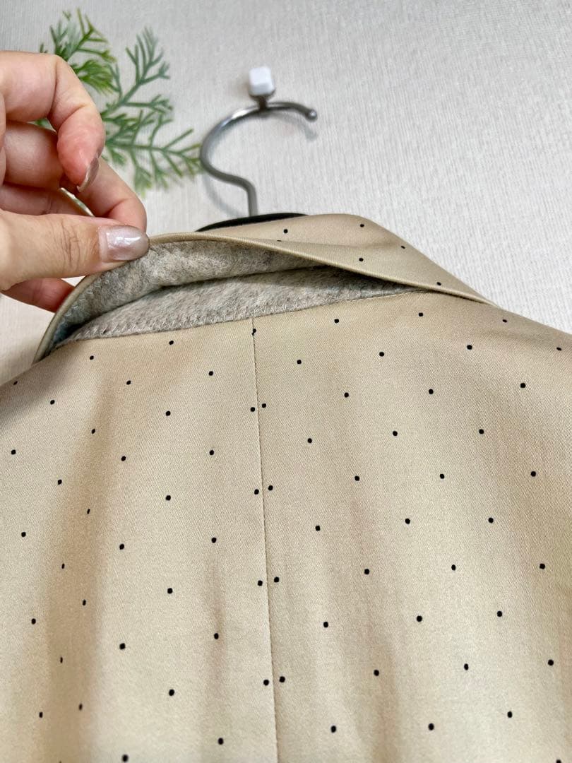 【希少】Paul Smith ポールスミス ベージュ ドット柄 上下スーツ 9号