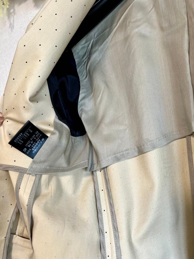 【希少】Paul Smith ポールスミス ベージュ ドット柄 上下スーツ 9号