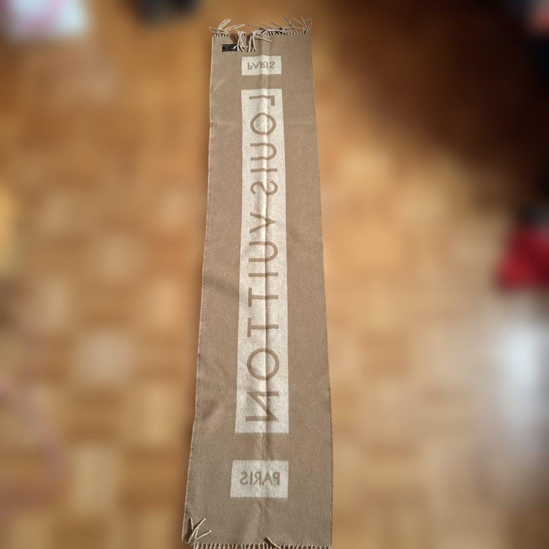 LOUIS VUITTON カシミヤマフラー ベージュ