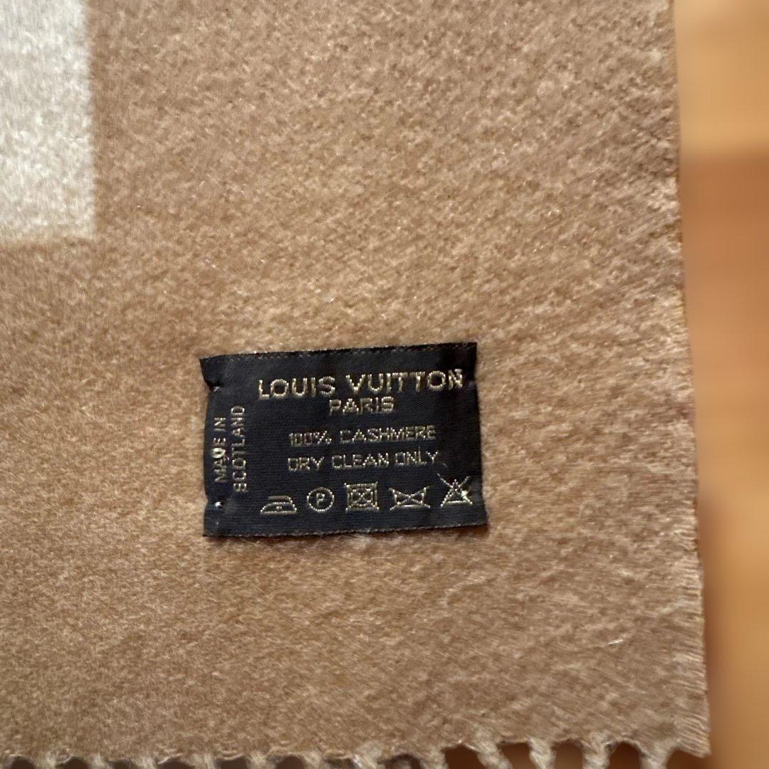 LOUIS VUITTON カシミヤマフラー ベージュ