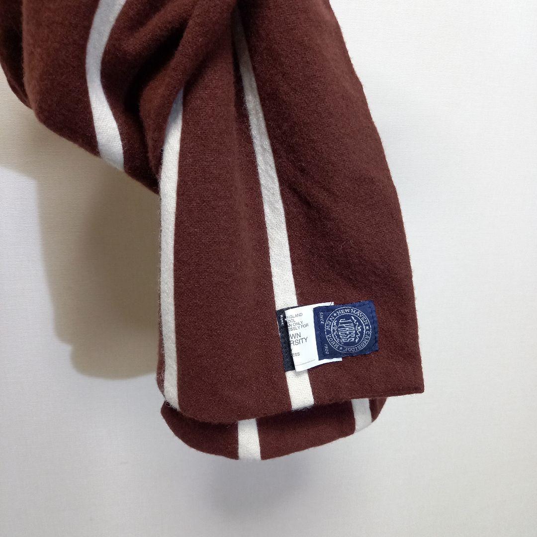 美品 英国製 J.PRESS ブラウン大学 カレッジスカーフ スクールマフラー