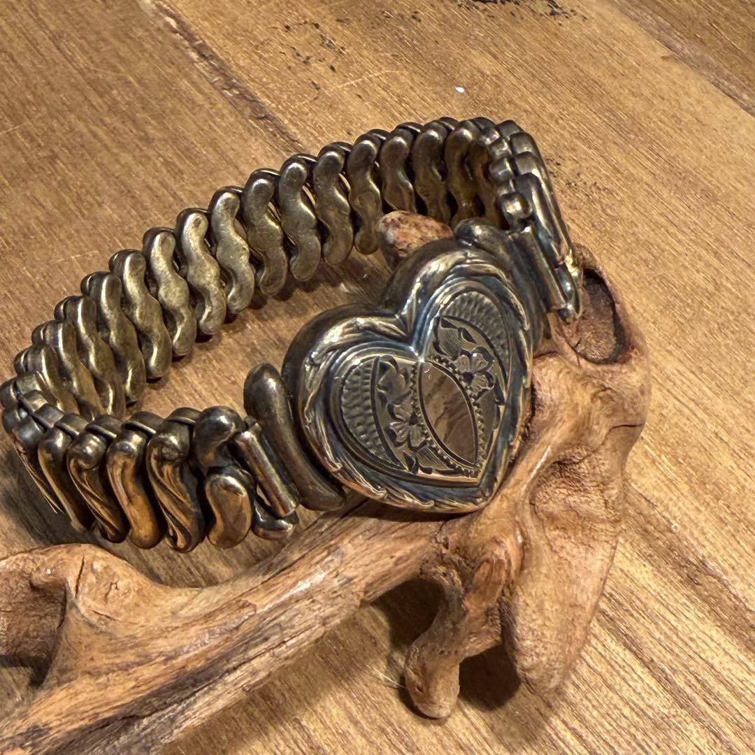 USAヴィンテージ　スイートハートブレスレット　ジュエリー　スウィート米軍銀