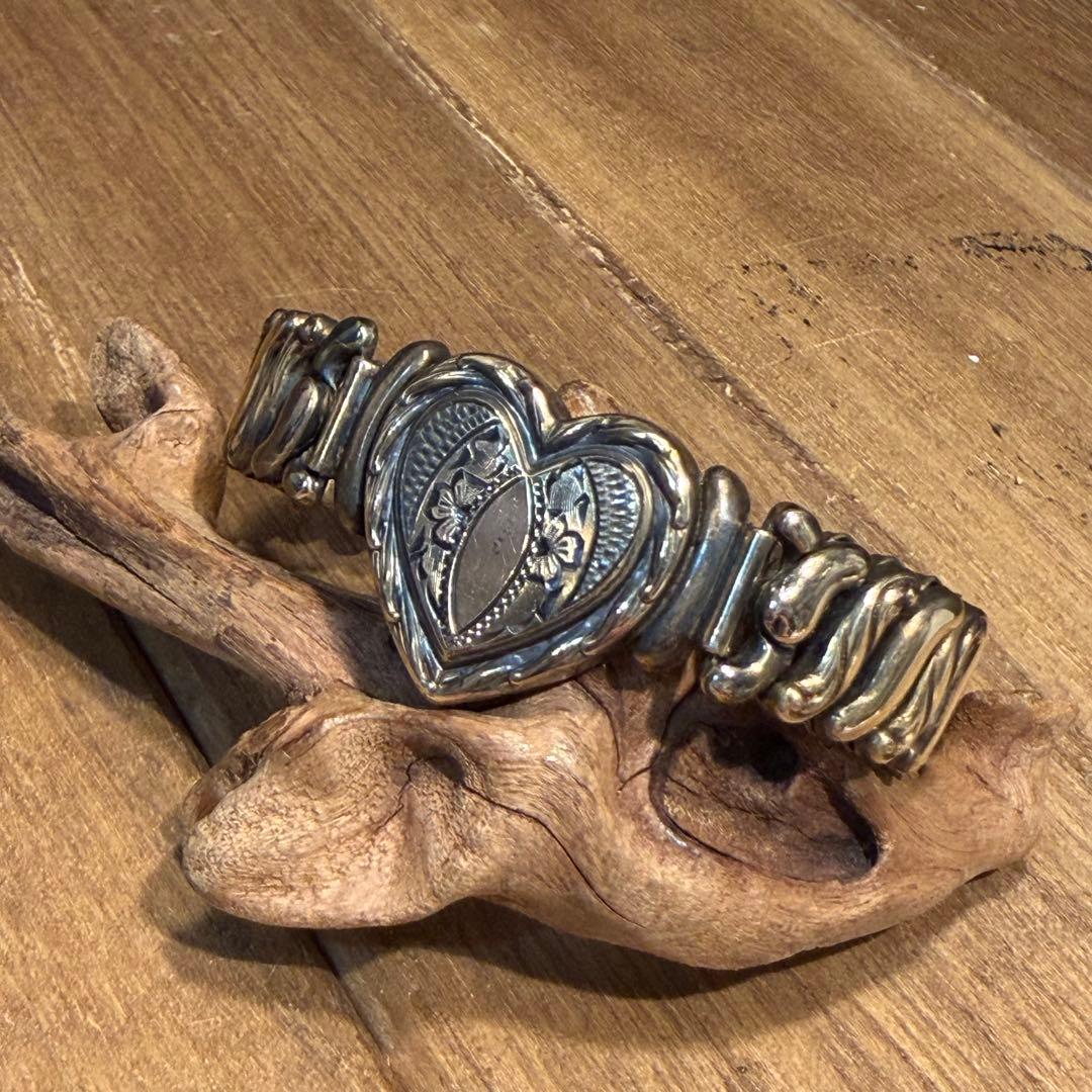 USAヴィンテージ　スイートハートブレスレット　ジュエリー　スウィート米軍銀