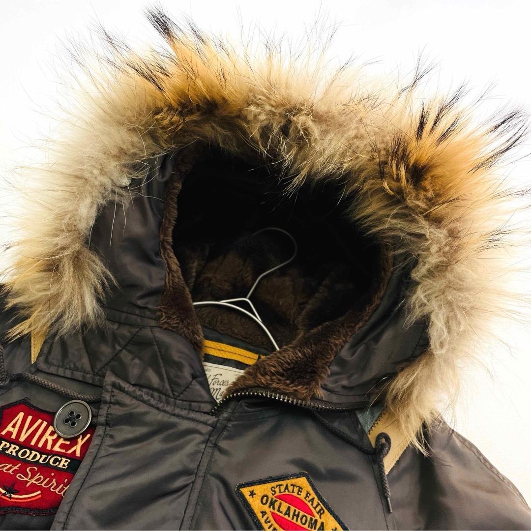 6612 アヴィレックス　フライトジャケット　N-3B ワッペン　カーキ