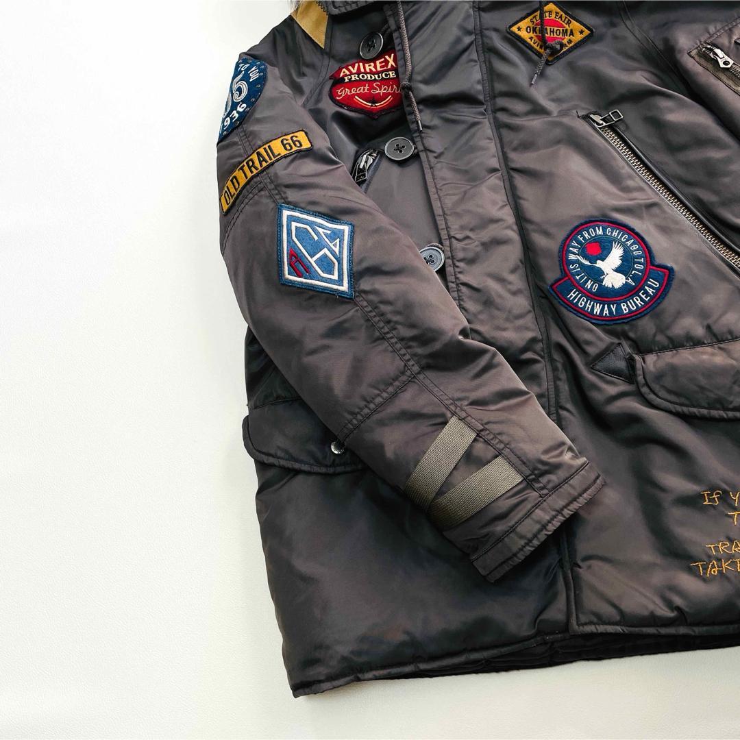 6612 アヴィレックス　フライトジャケット　N-3B ワッペン　カーキ