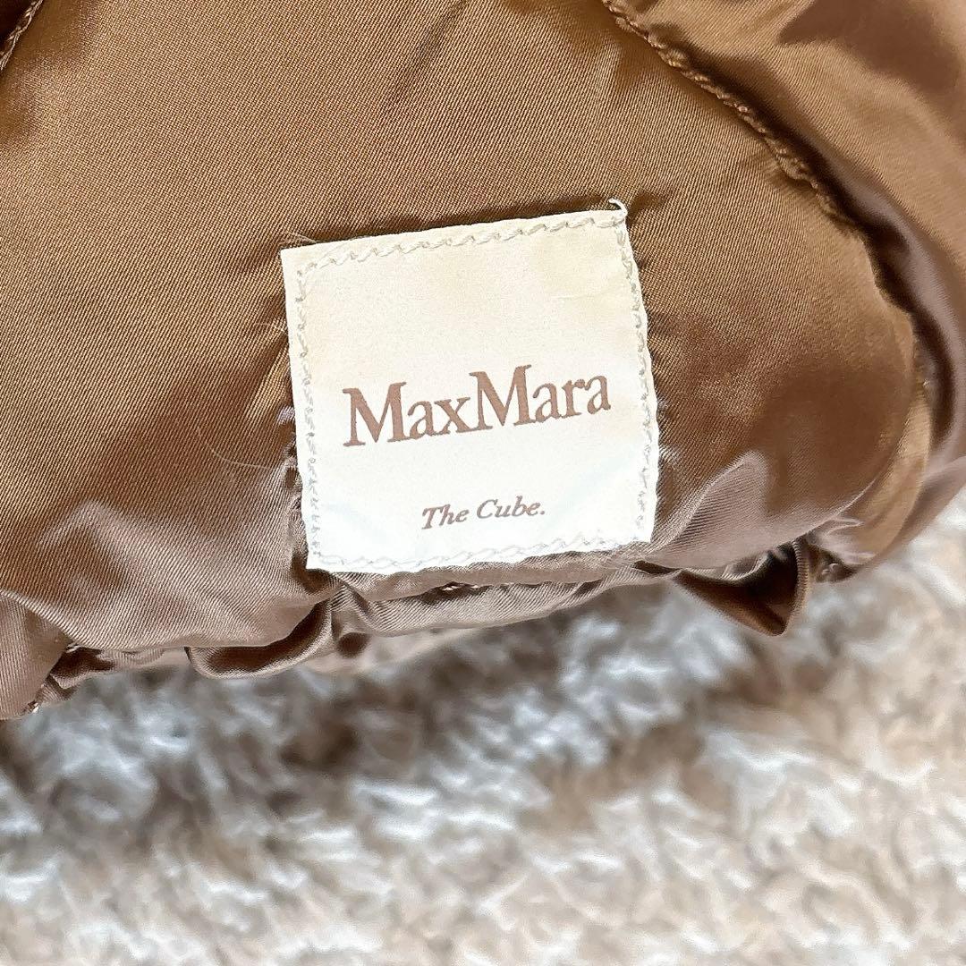 【美品】マックスマーラTHE CUBEダウンジャケット　キルティングブロンズ40