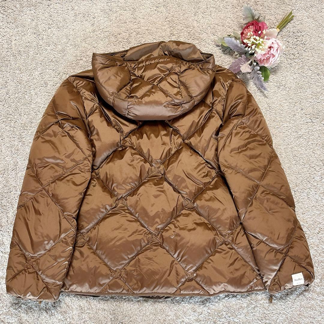 【美品】マックスマーラTHE CUBEダウンジャケット　キルティングブロンズ40