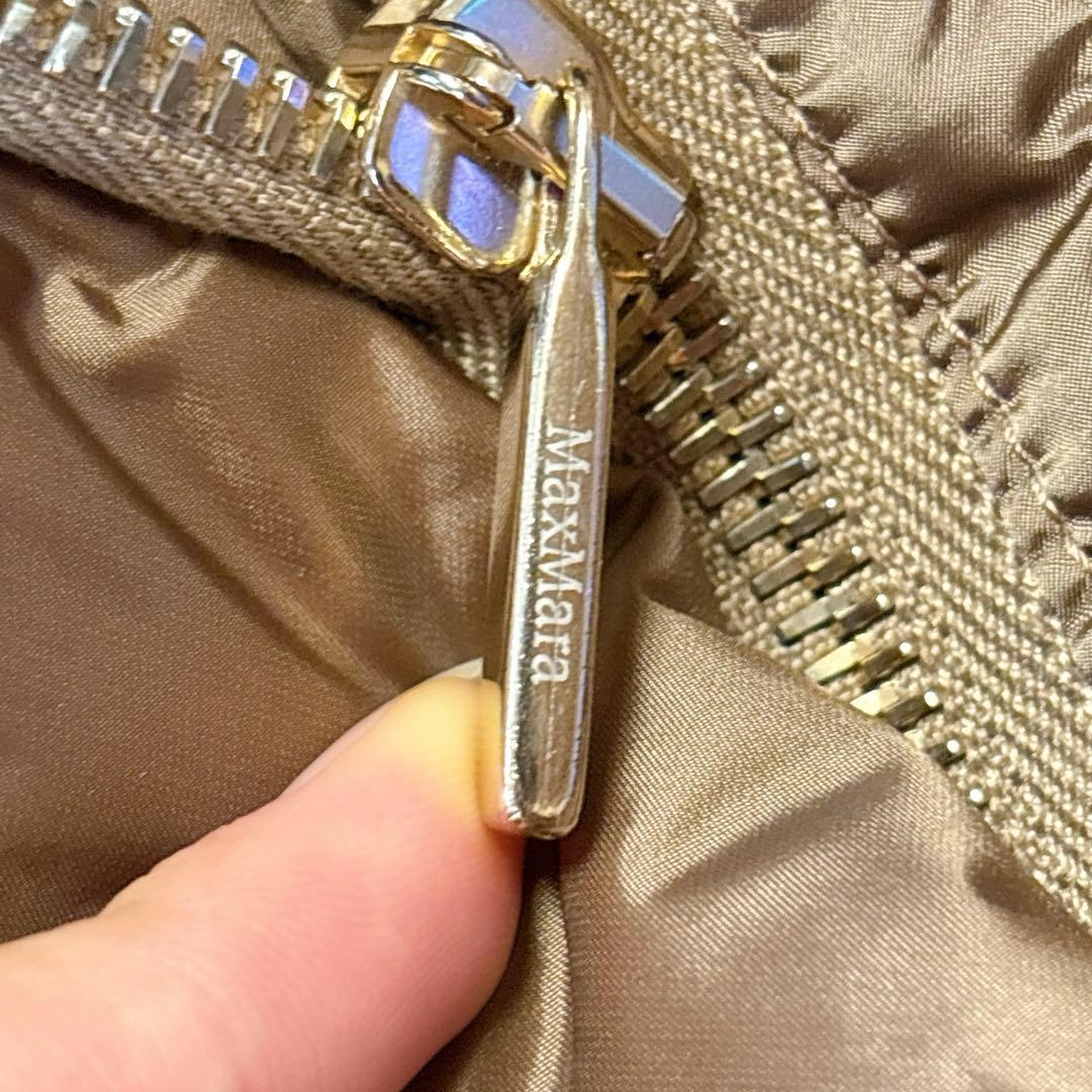 【美品】マックスマーラTHE CUBEダウンジャケット　キルティングブロンズ40