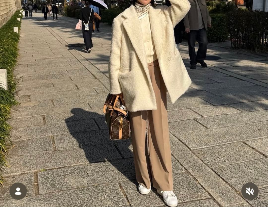 【新品未使用】Na.e ウールアルパカシャギーコート