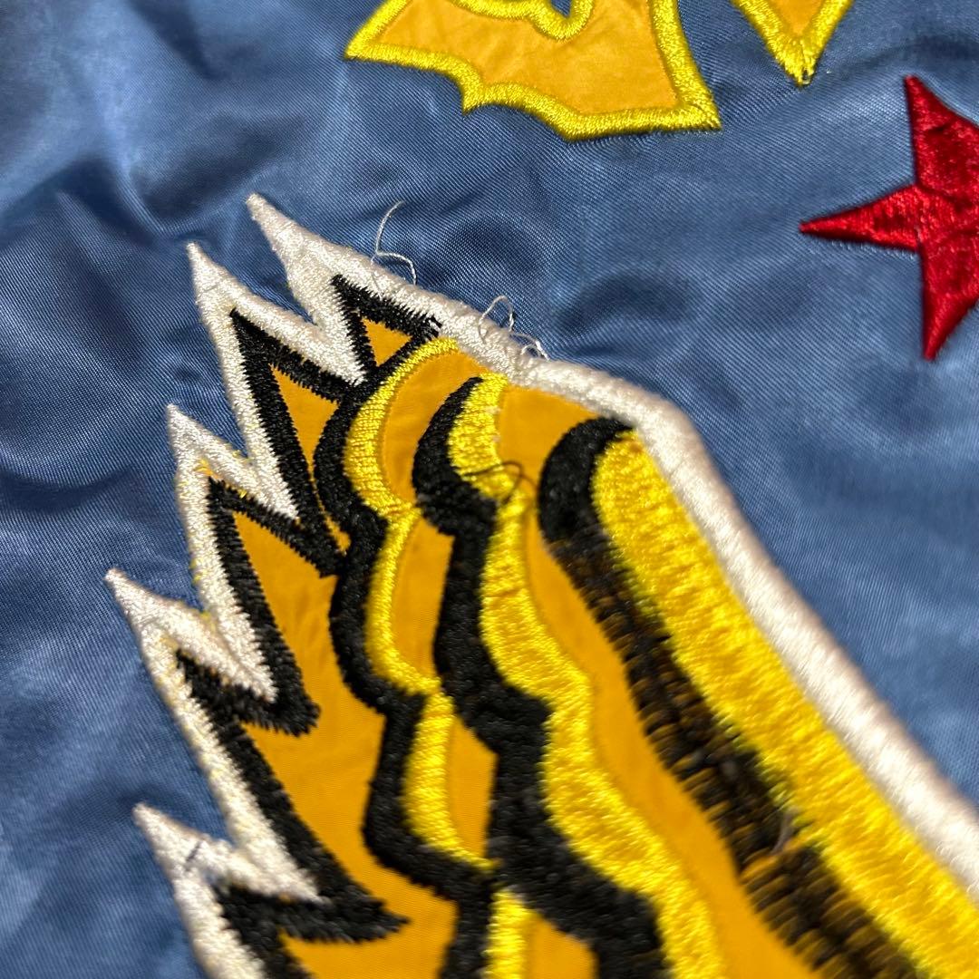 Lサイズ！DIESELディーゼル古着刺繍中綿ブルゾン スカジャン リバーシブル