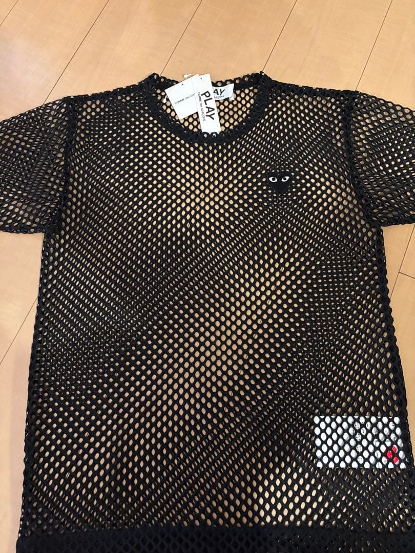 トップス PLAY CDG Polyester Mesh Large Black