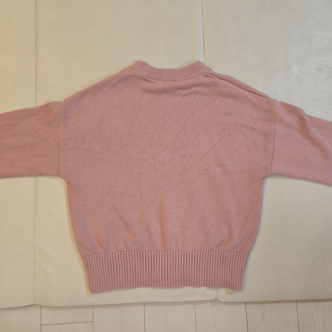 amiピンク ハート刺繍 ニットセーター 長袖
