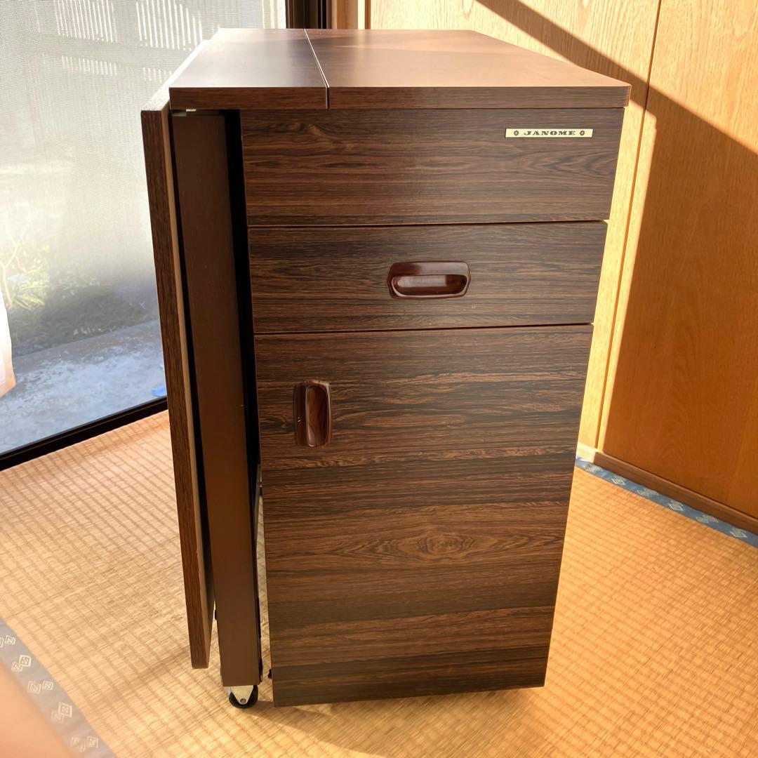 ミシン台折りたたみジャノメ　レトロ