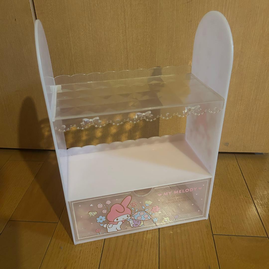 レア 値下げ交渉可 マイメロディ 飾り棚 プラチェスト コスメラック 小物入れ