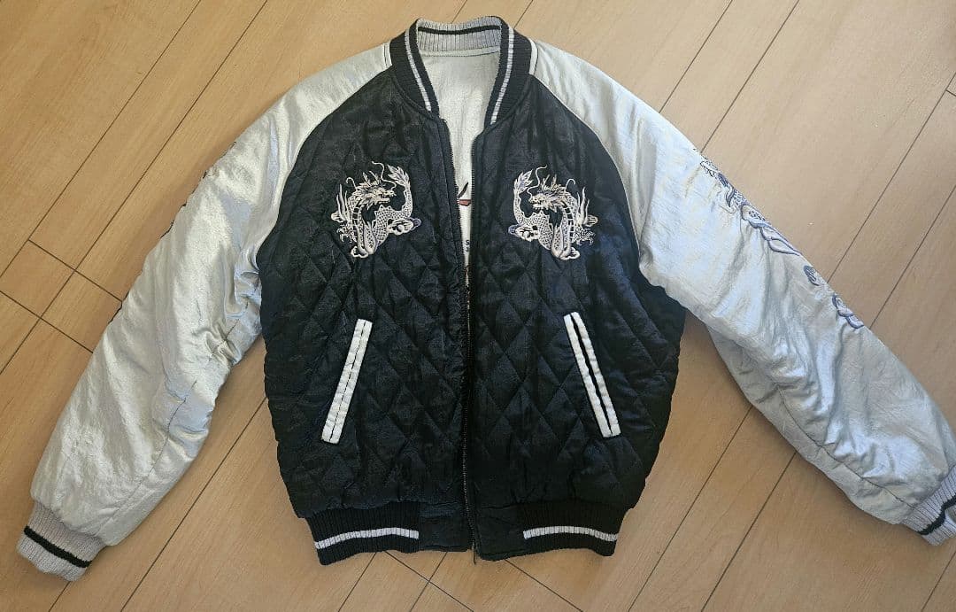 HOUND DOG/スカジャン/龍刺繍/サイズLARGE/実寸3L相当