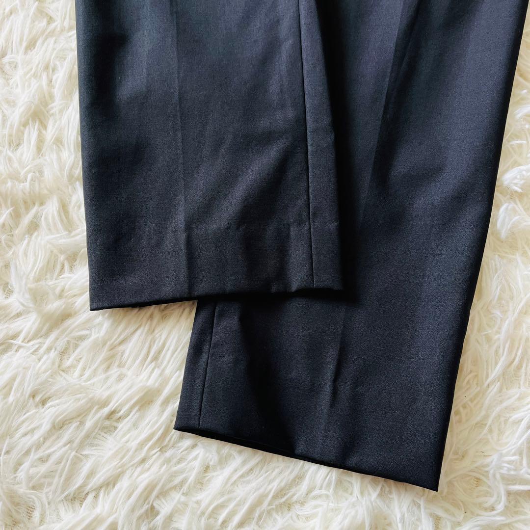 【未使用級✨】ポールスミス　パンツスーツ上下　裏地花柄　1B　ドット柄　黒