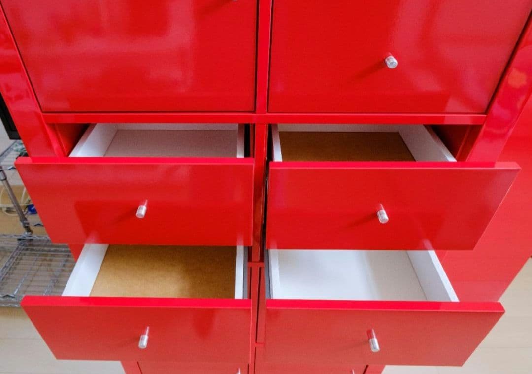 IKEA KALLAX カラックス シェルフユニット レッド